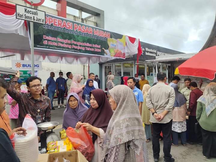 Lokasi Pasar Murah Depan Pasar Pusat Padang Panjang, akan digelar, Kamis (7/3/2024) besok.